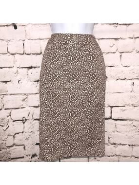 LIZ CLAIBORNE • Leopard Cheetah Print Pencil Skirt